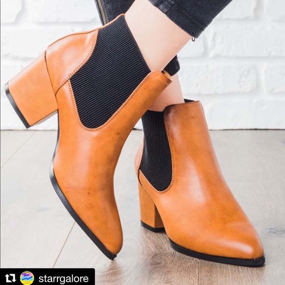 Tan Booties - Picture 1 of 1